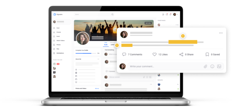 Social media background check flagging keyword on candidate's Facebook profile